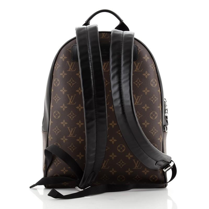 Black Louis Vuitton Josh NM Backpack Macassar Monogram Canvas
