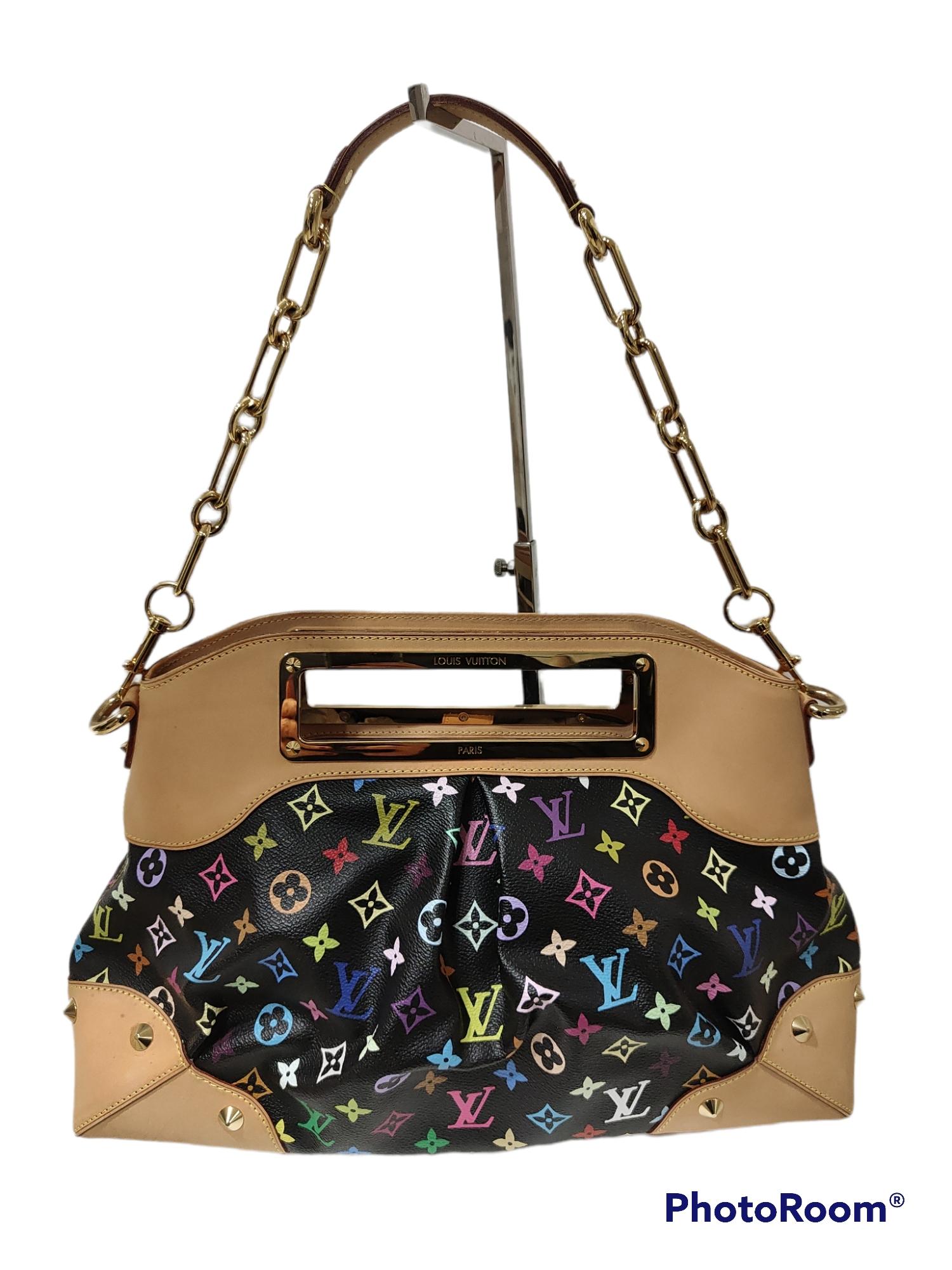 Louis Vuitton Judy black multicoloured logo Shoulder bag In Good Condition In Capri, IT