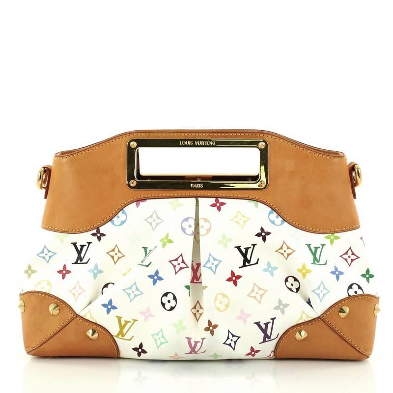 Beige Louis Vuitton Judy Monogram Multicolor GM Handbag 