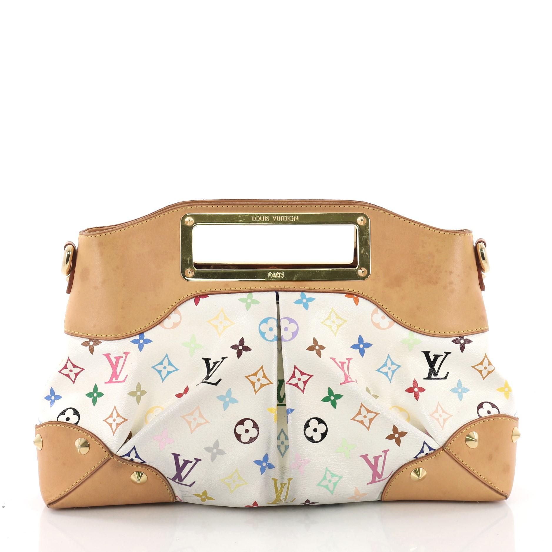 Louis Vuitton Judy Handbag Monogram Multicolor MM In Fair Condition In NY, NY
