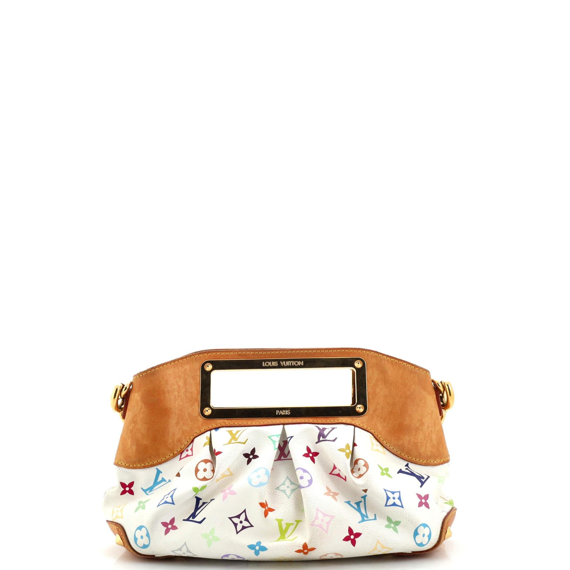 Louis Vuitton Judy Handbag Monogram Multicolor PM In Fair Condition For Sale In NY, NY