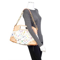 Louis Vuitton Judy White Gm 866658 Multicolore Coated Canvas Shoulder Bag