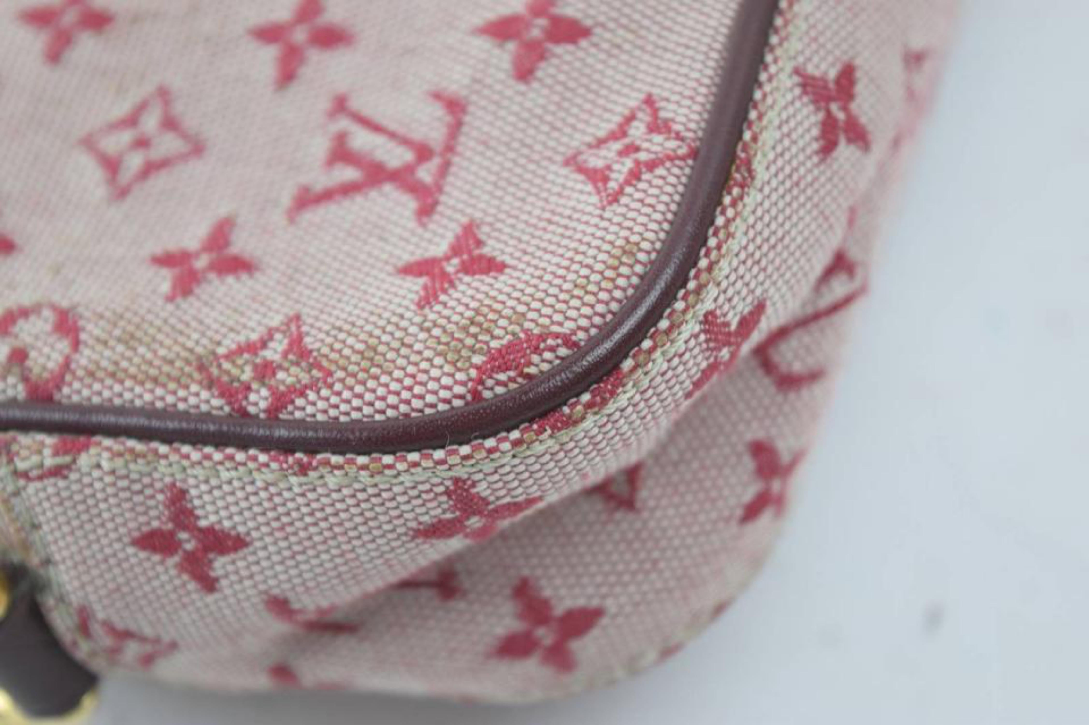 Louis Vuitton Juliette Monogram Mini Lin 867771 Burgundy Canvas Cross Body Bag For Sale 1