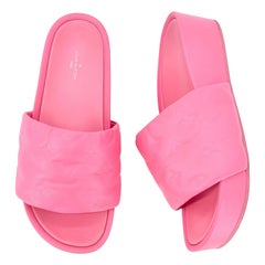 Louis Vuitton Jumbo Comfort Flatform Monogram Mules Slides 38