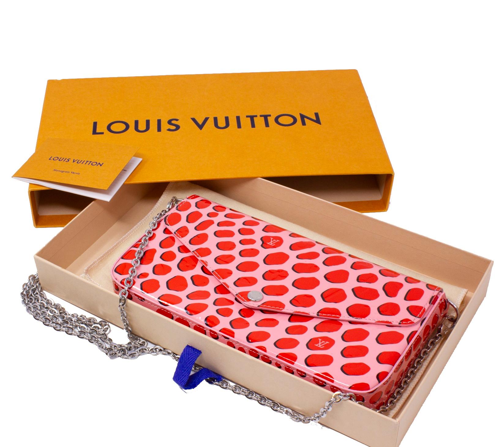 Orange Louis Vuitton Jungle Dots Pink Poppy Felicie Pochette