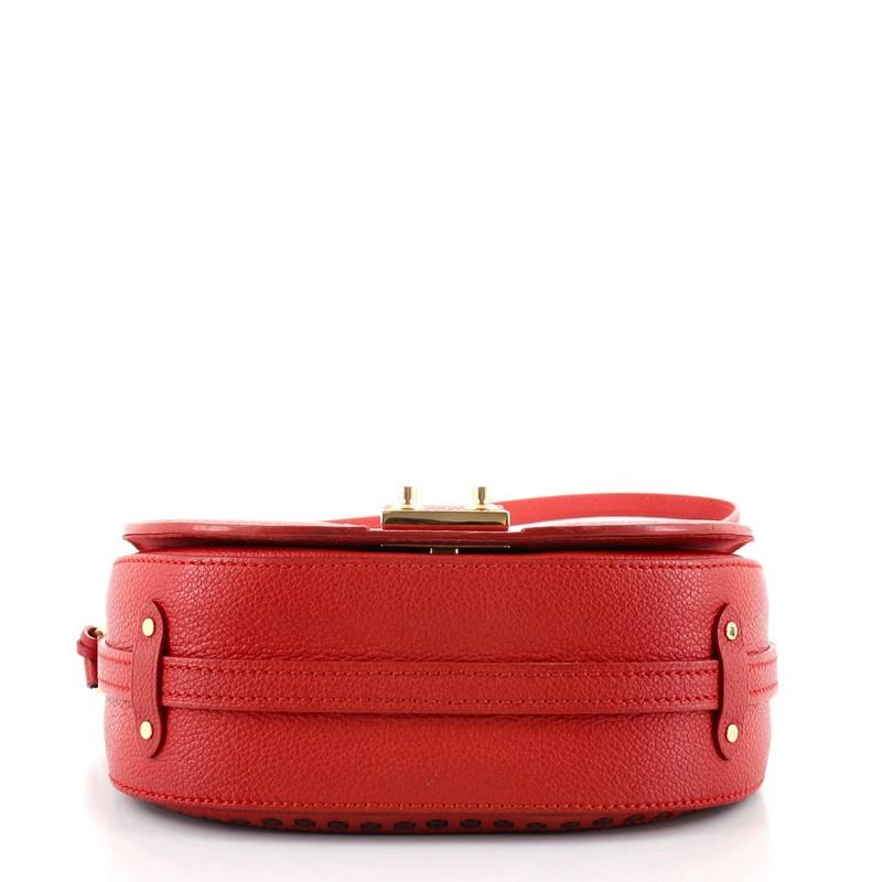 Red Louis Vuitton Junot Handbag Monogram Empreinte Leather
