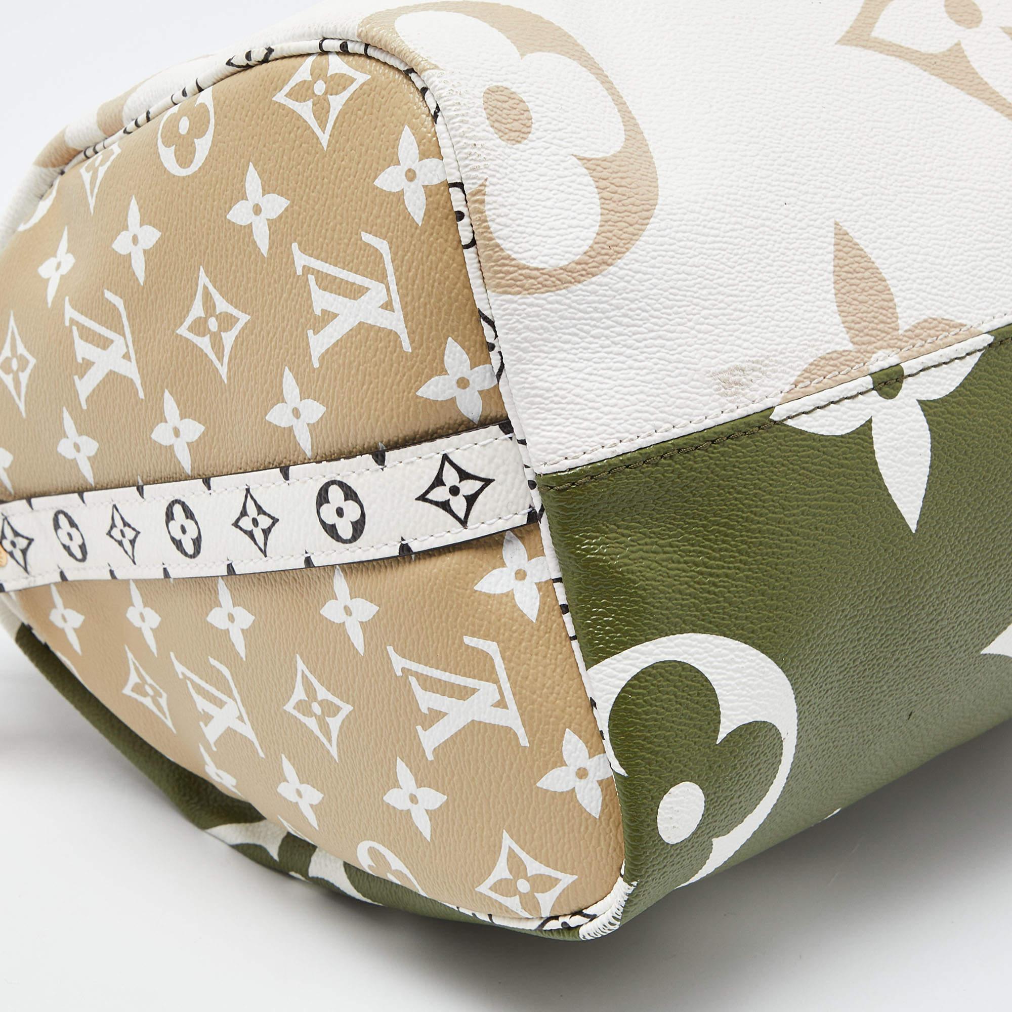 Louis Vuitton Kaki/Beige Monogram Giant Canvas Speedy Bandouliere 30 Bag 7