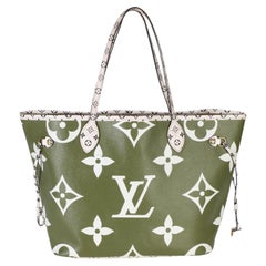 Louis Vuitton Kaki Monogram Giant Neverfull MM