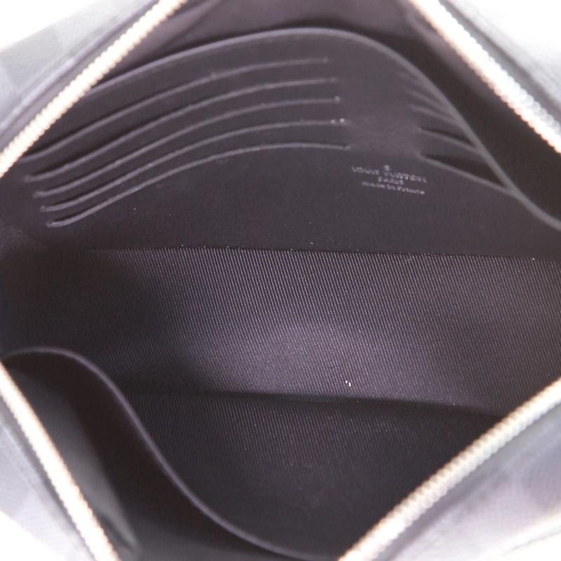 da uomo o donna Pochette Louis Vuitton Kasai Damier Graphite