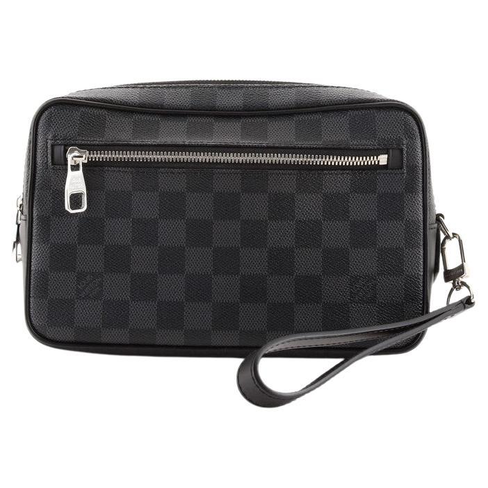 Shop Louis Vuitton DAMIER GRAPHITE 2019 Cruise Kasai Clutch