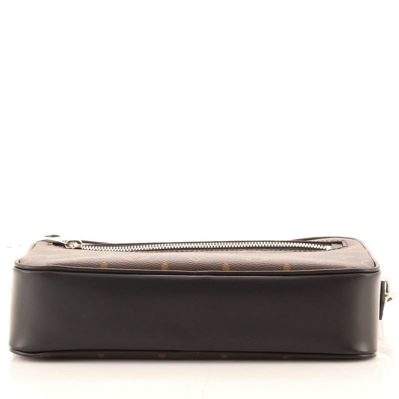 da uomo o donna Louis Vuitton Kasai Clutch in tela Macassar Monogram