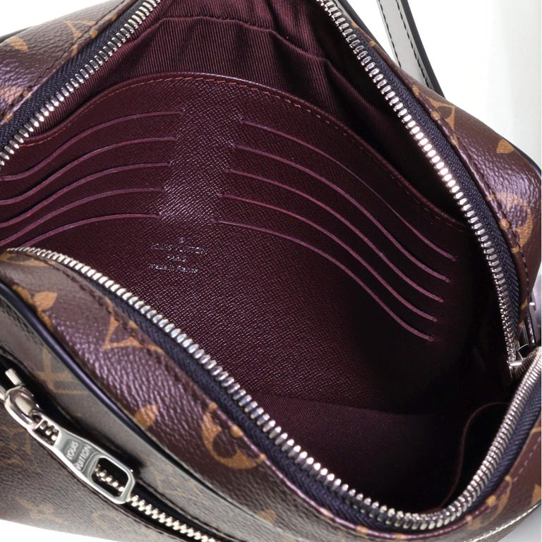 Louis Vuitton M42838 Monogram Canvas Pochette Kasai Macassar Clutch Bag (  SR4126)