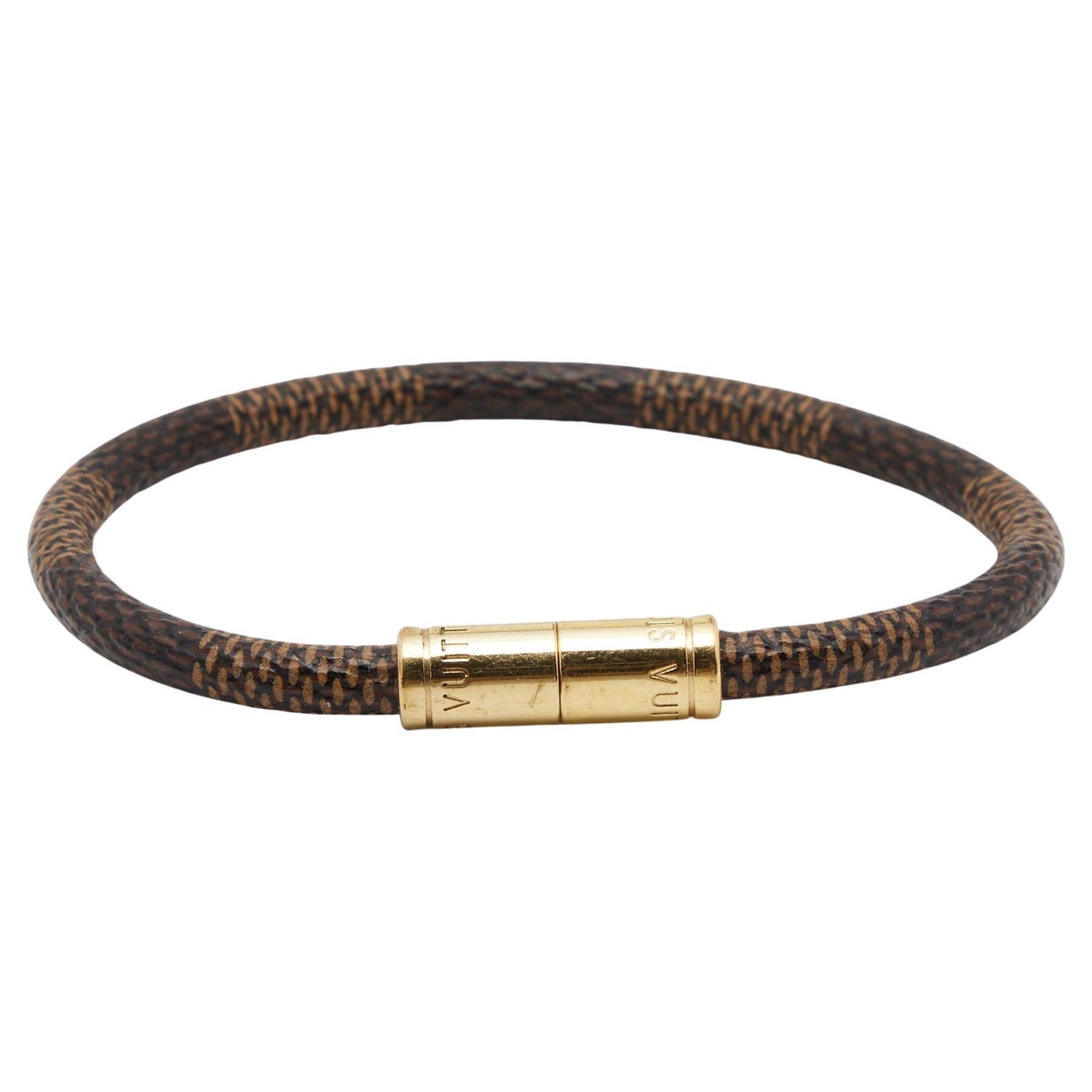 Louis Vuitton Keep It Bracelet - Brown, Gold-Tone Metal Wrap, Bracelets -  LOU344347
