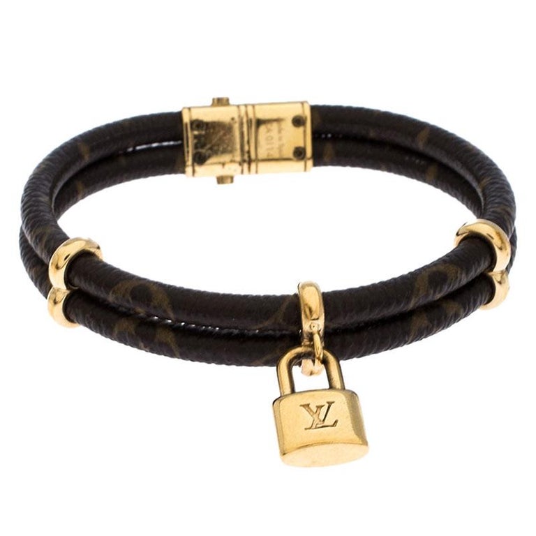 Louis Vuitton Unchain V Gold Tone Bracelet Louis Vuitton