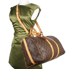 LOUIS VUITTON Keepall 45 Bandouliere Duffle Bag
