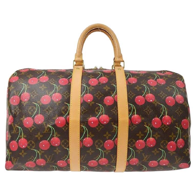 Louis Vuitton Keepall 45 Cerise Cherry Travel Bag
