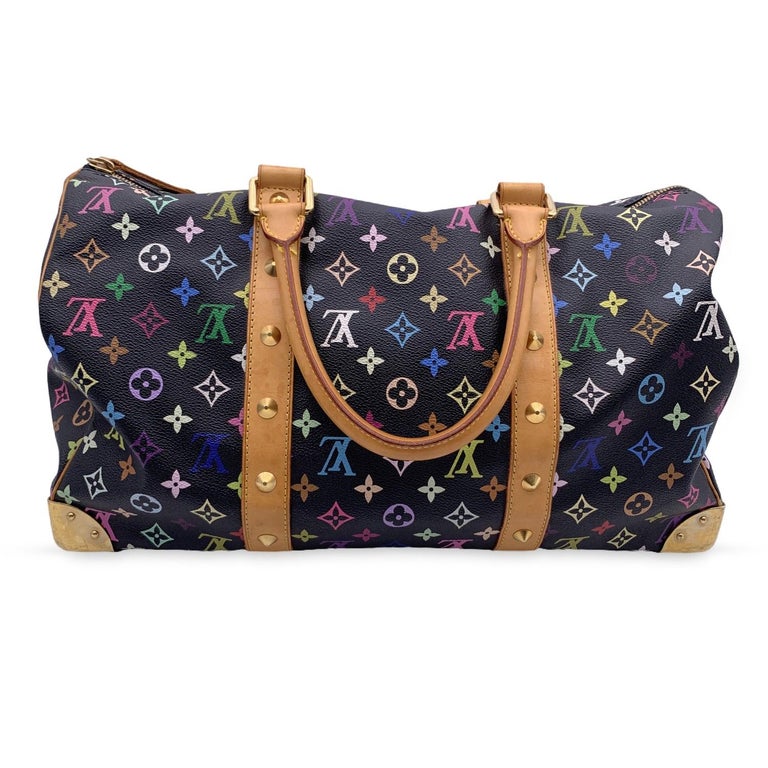 Louis Vuitton keepall 45 Takashi Murakami Multicolor Travel Bag