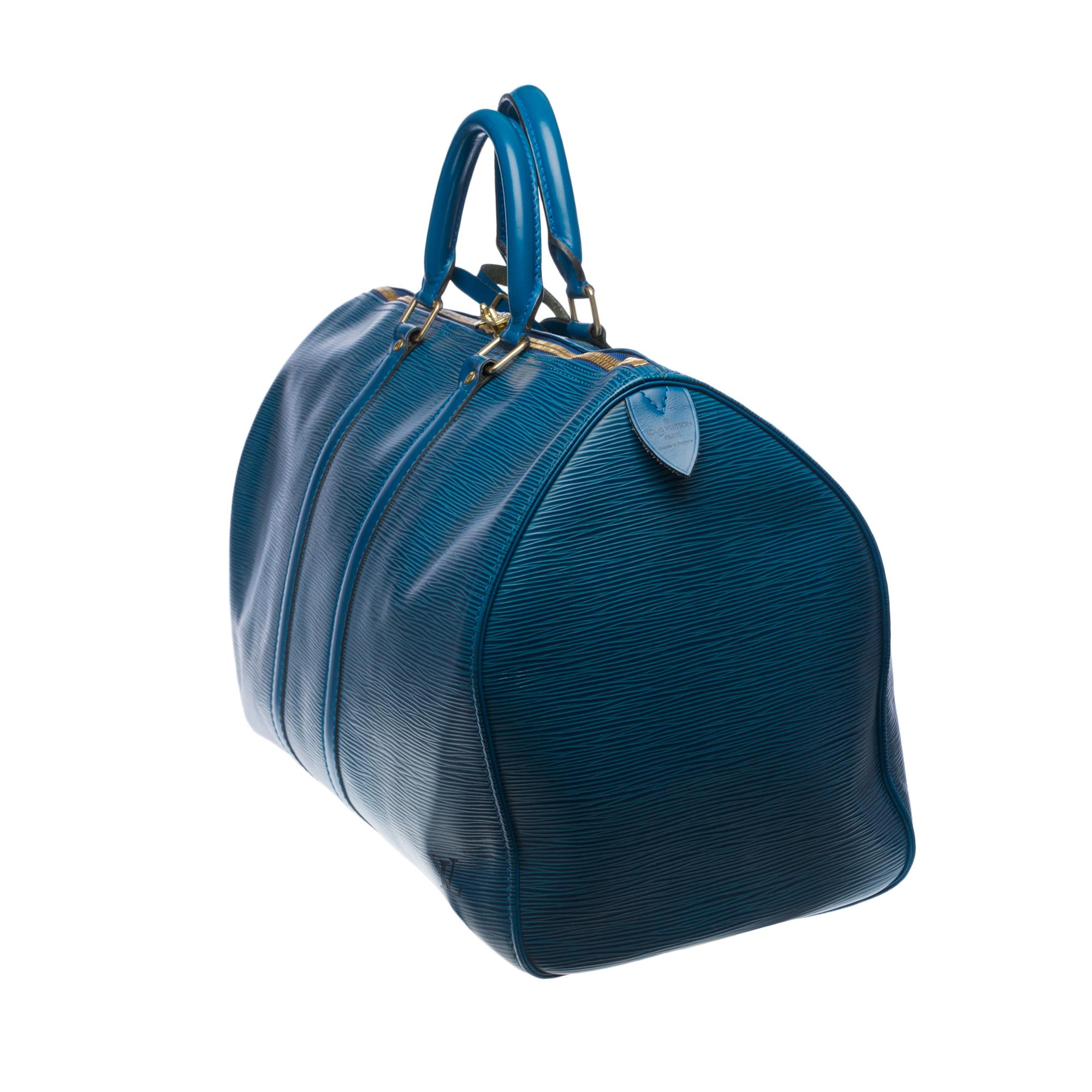 lv travel bag blue