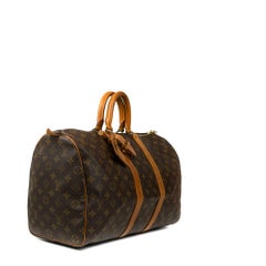 LOUIS VUITTON, Keepall 45 Vintage in brown canvas