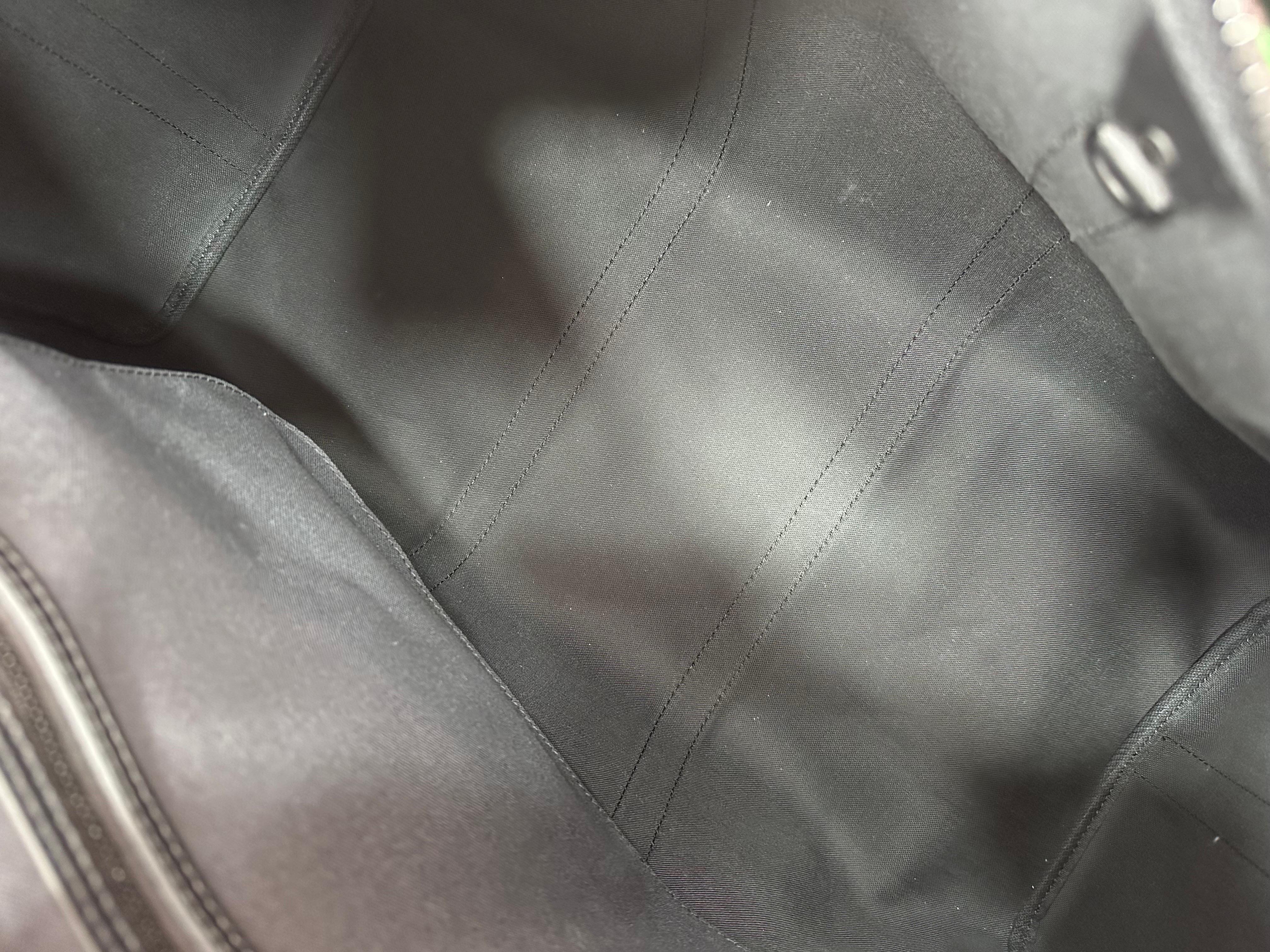 Louis Vuitton Keepall 50 Bandoulière Tela Monogram Macassar Green For Sale 12