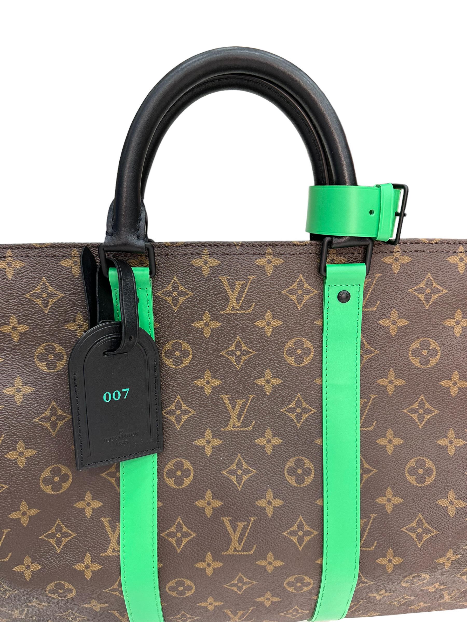 Only 878.00 usd for LOUIS VUITTON Monogram Macassar Keepall Bandoulière 45  Online at the Shop