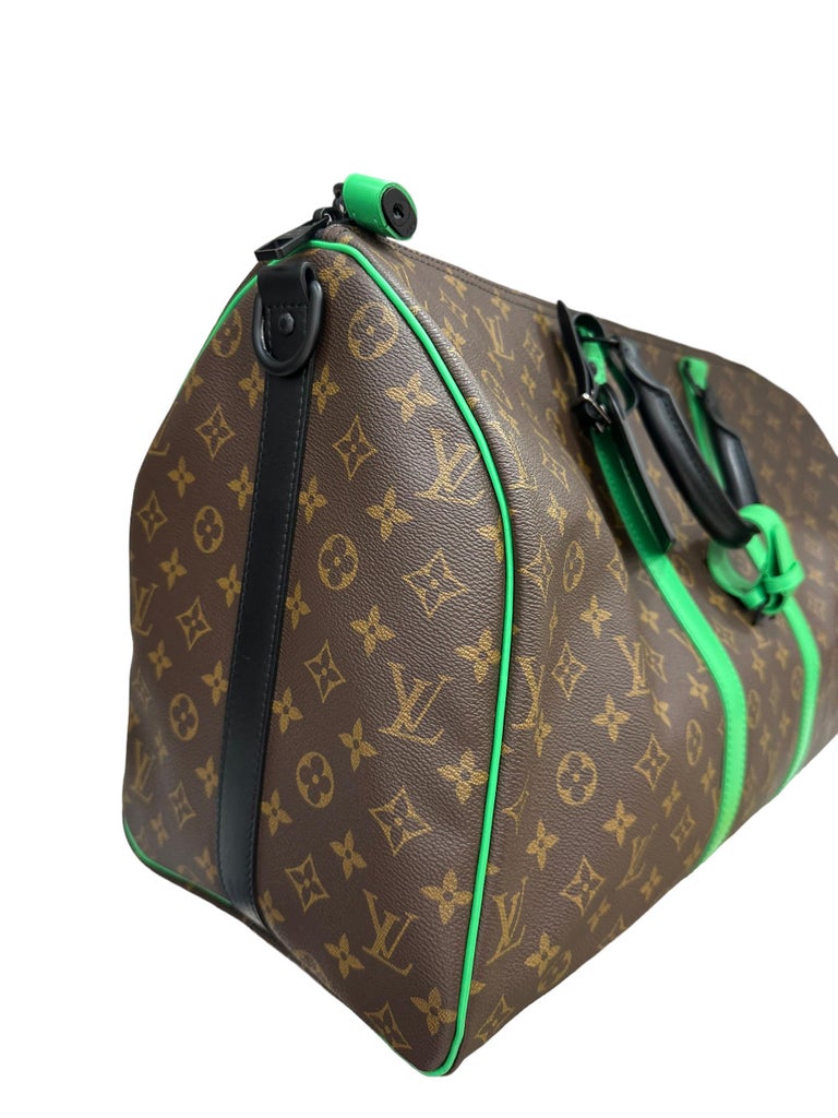 Louis Vuitton Green Epi Keepall 50