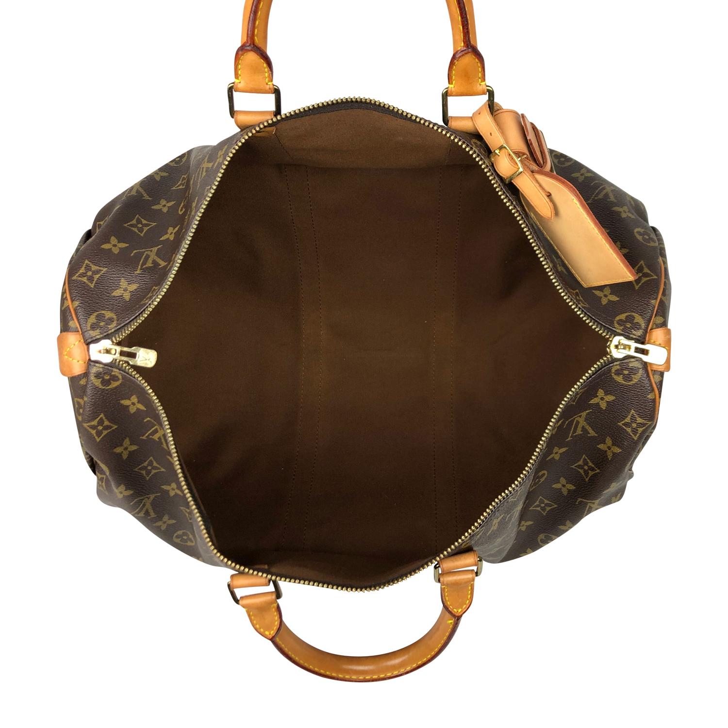 Louis Vuitton Keepall 50 Brown Monogram Weekend Bag For Sale 5