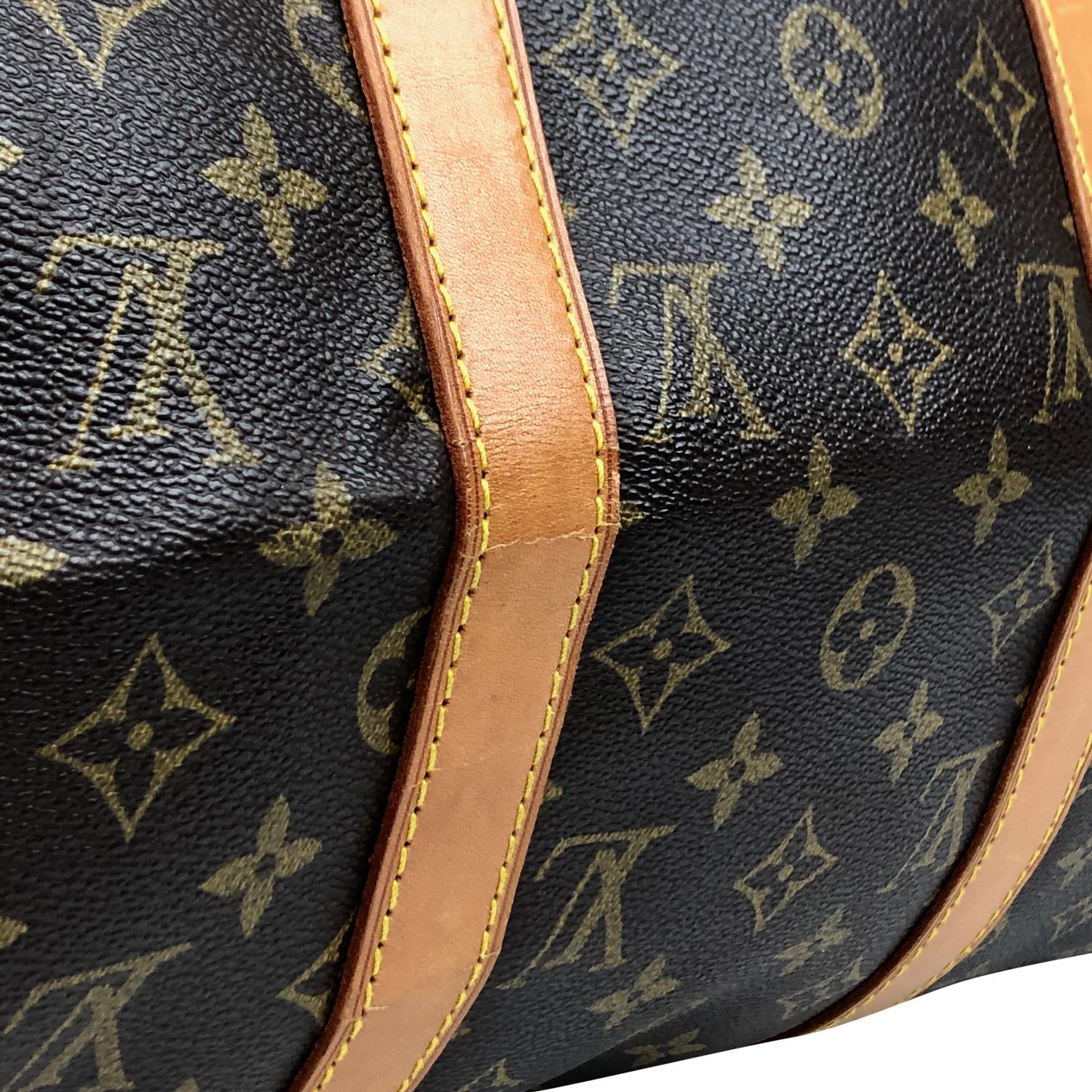 Louis Vuitton Keepall 50 Brown Monogram Weekend Bag For Sale 3