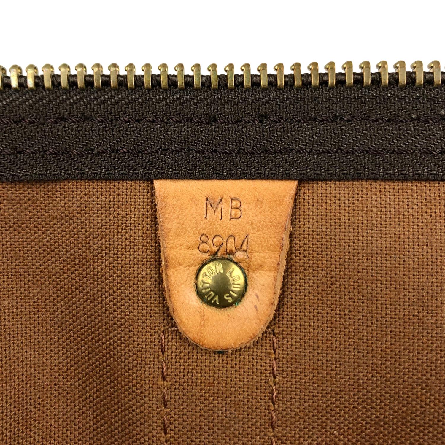 Louis Vuitton Keepall 50 Brown Monogram Weekend Bag For Sale 4