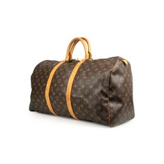 Louis Vuitton Keepall 50 Canvas Weekend Bag