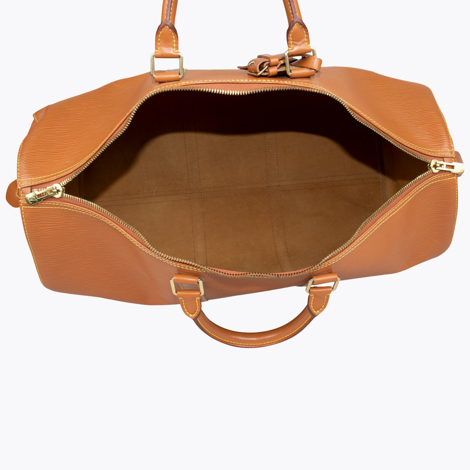Louis Vuitton Keepall 50 Epi Bag For Sale 2