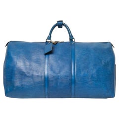 Louis Vuitton Keepall 50 Epi Blau