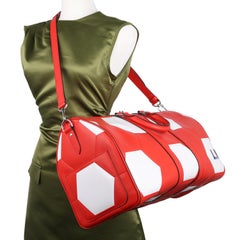 Louis Vuitton Keepall 50 Fifa World Cup Epi Red & White Limited Edition