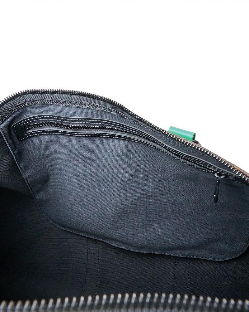 Louis Vuitton Keepall 50 Bandoulière Tela Monogram Macassar Green in vendita 15