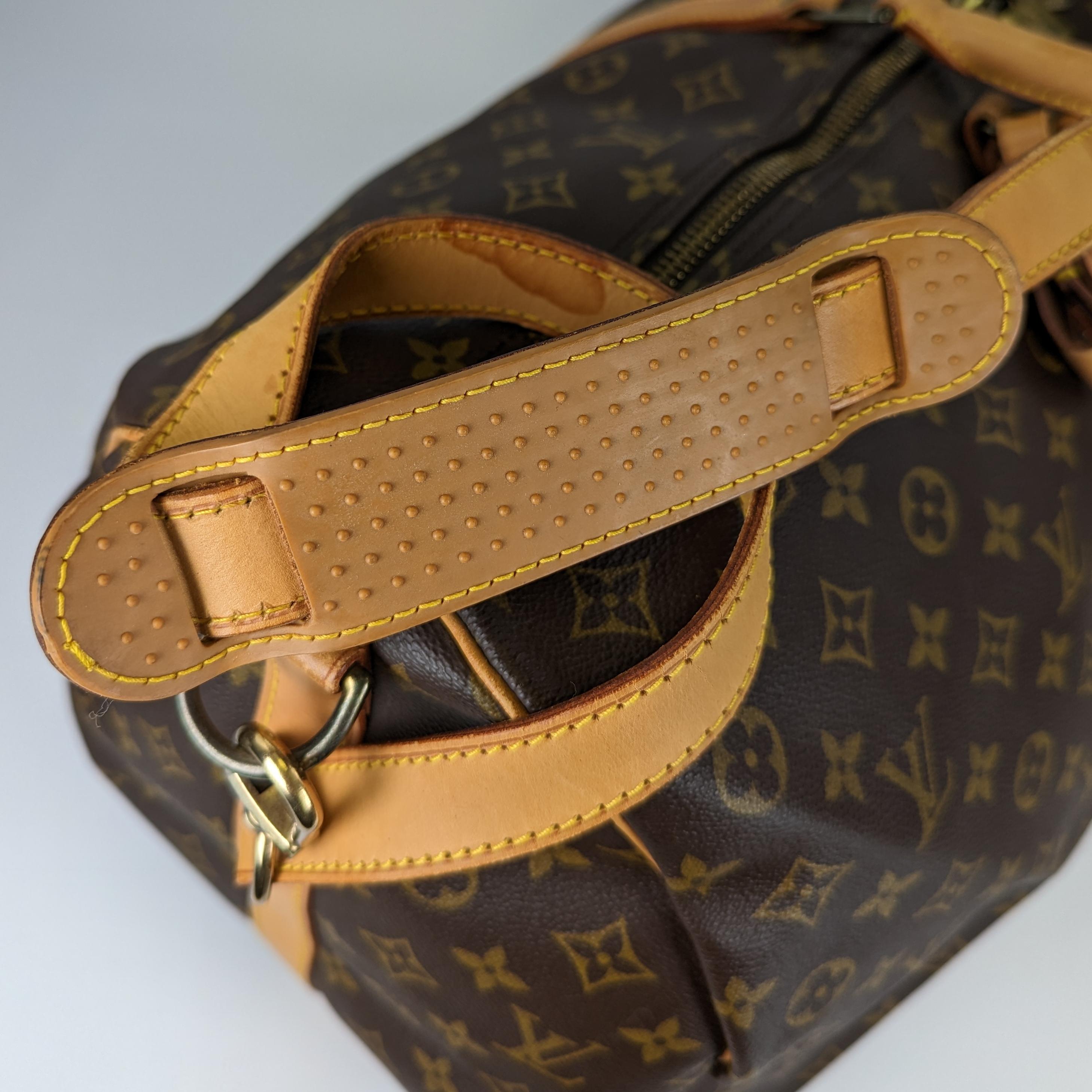 Louis Vuitton Keepall 50 leather  bag For Sale 10