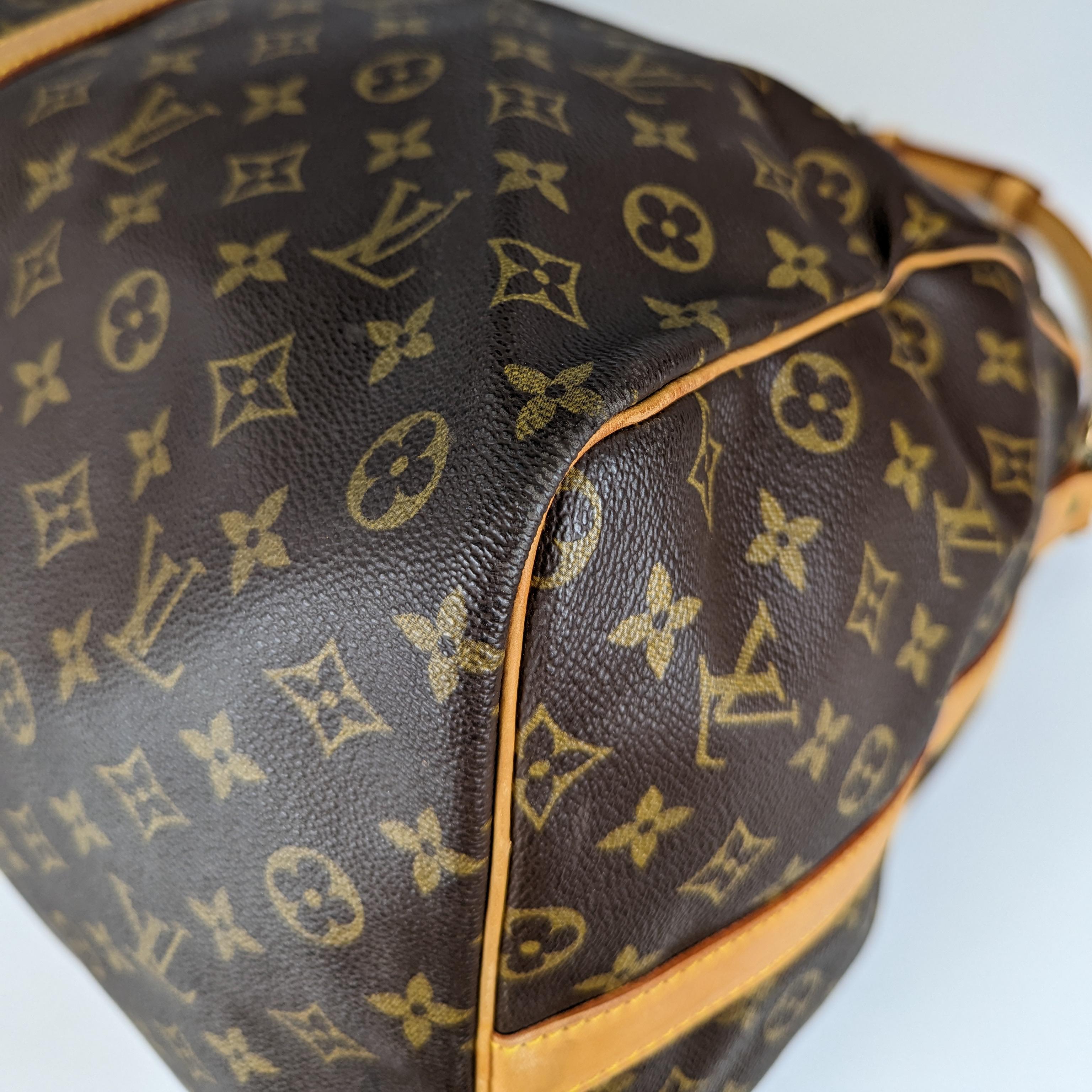 Louis Vuitton Keepall 50 leather  bag For Sale 15