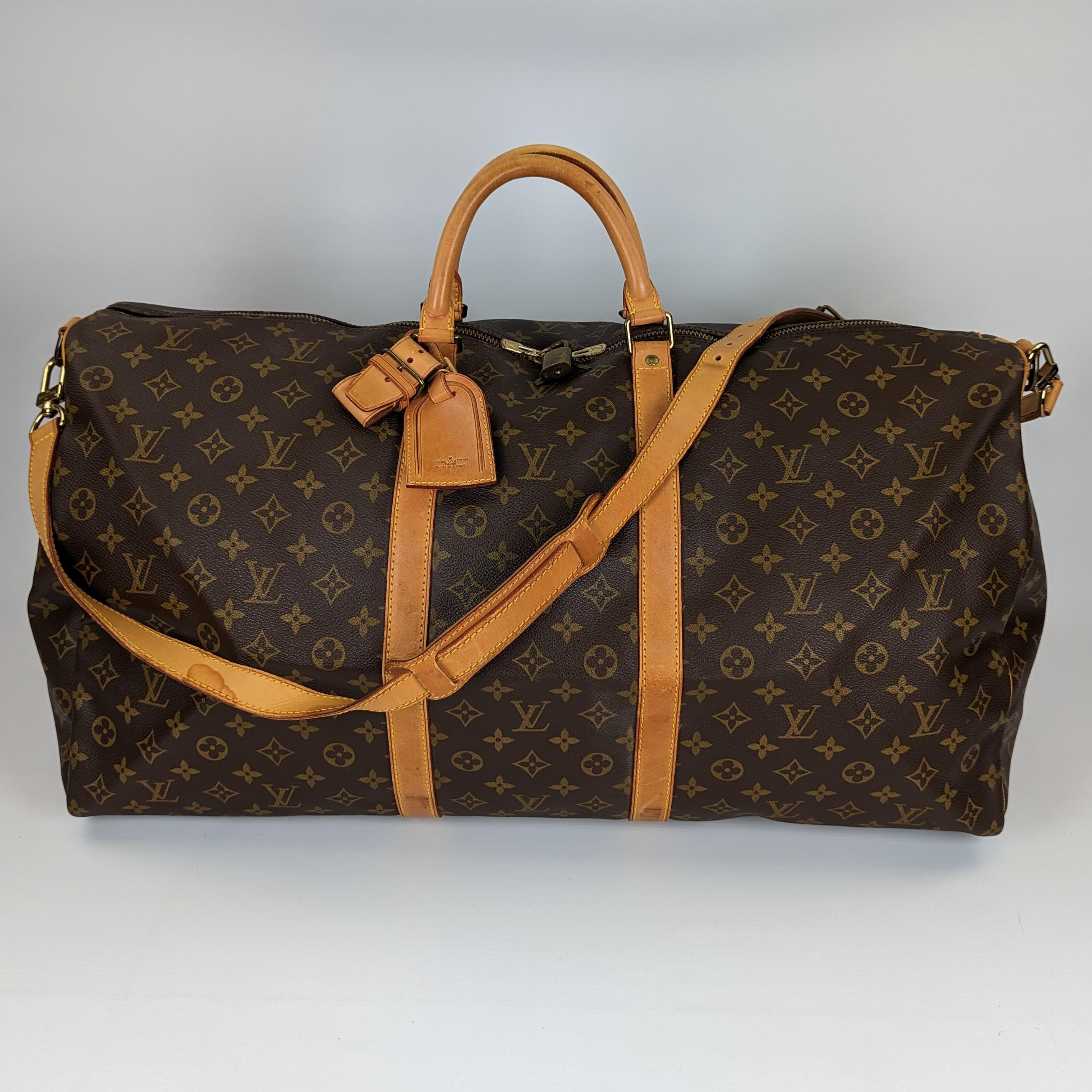 Louis Vuitton Keepall 50 leather  bag For Sale 1