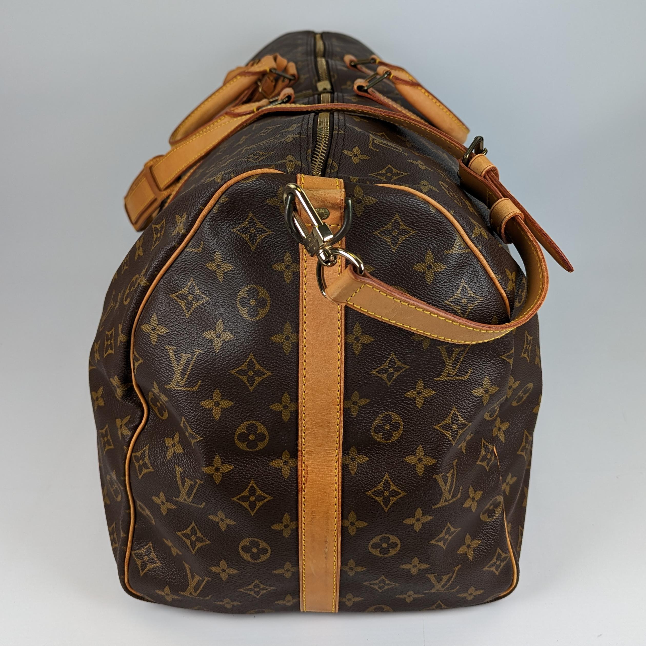 Louis Vuitton Keepall 50 leather  bag For Sale 2