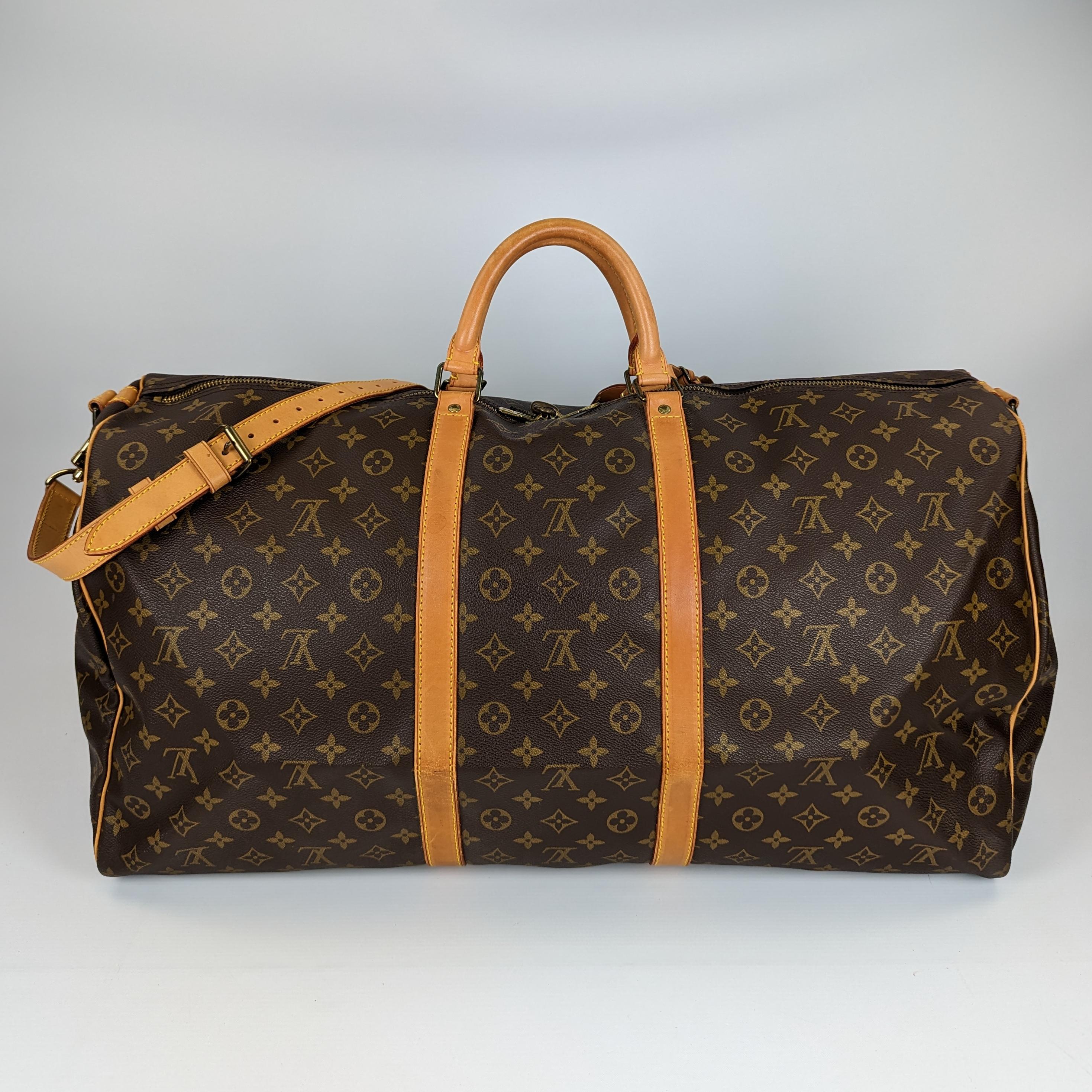 Louis Vuitton Keepall 50 leather  bag For Sale 3