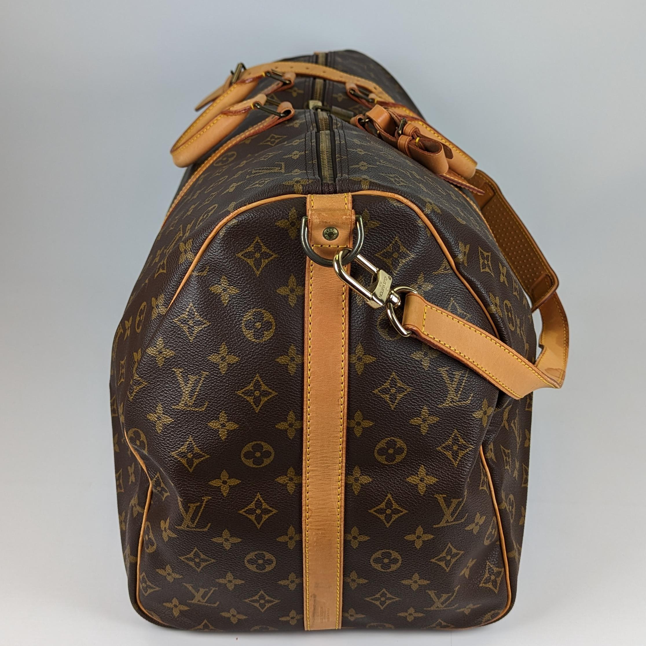 Louis Vuitton Keepall 50 leather  bag For Sale 4
