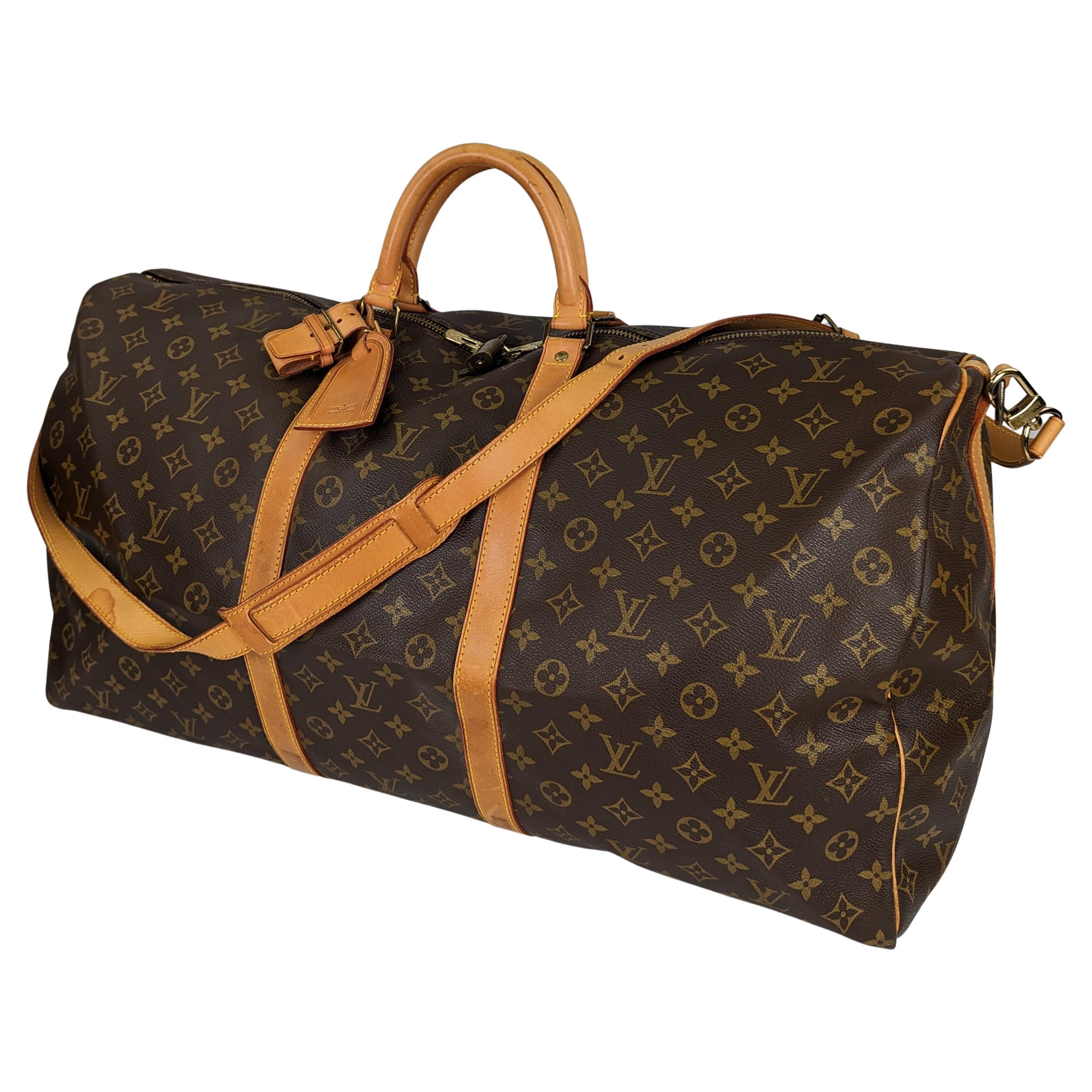 Louis Vuitton Keepall 50 leather  bag For Sale