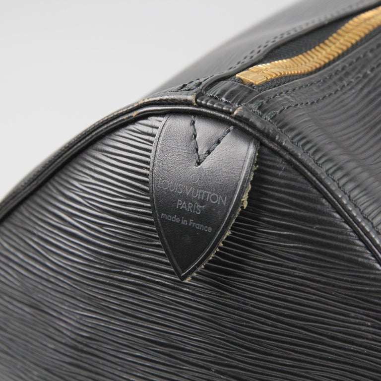 Louis Vuitton Keepall 50 Travel bag in black épi leather at 1stDibs