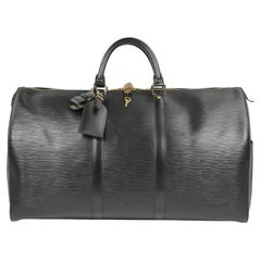 Louis Vuitton Keepall 50 leather travel bag