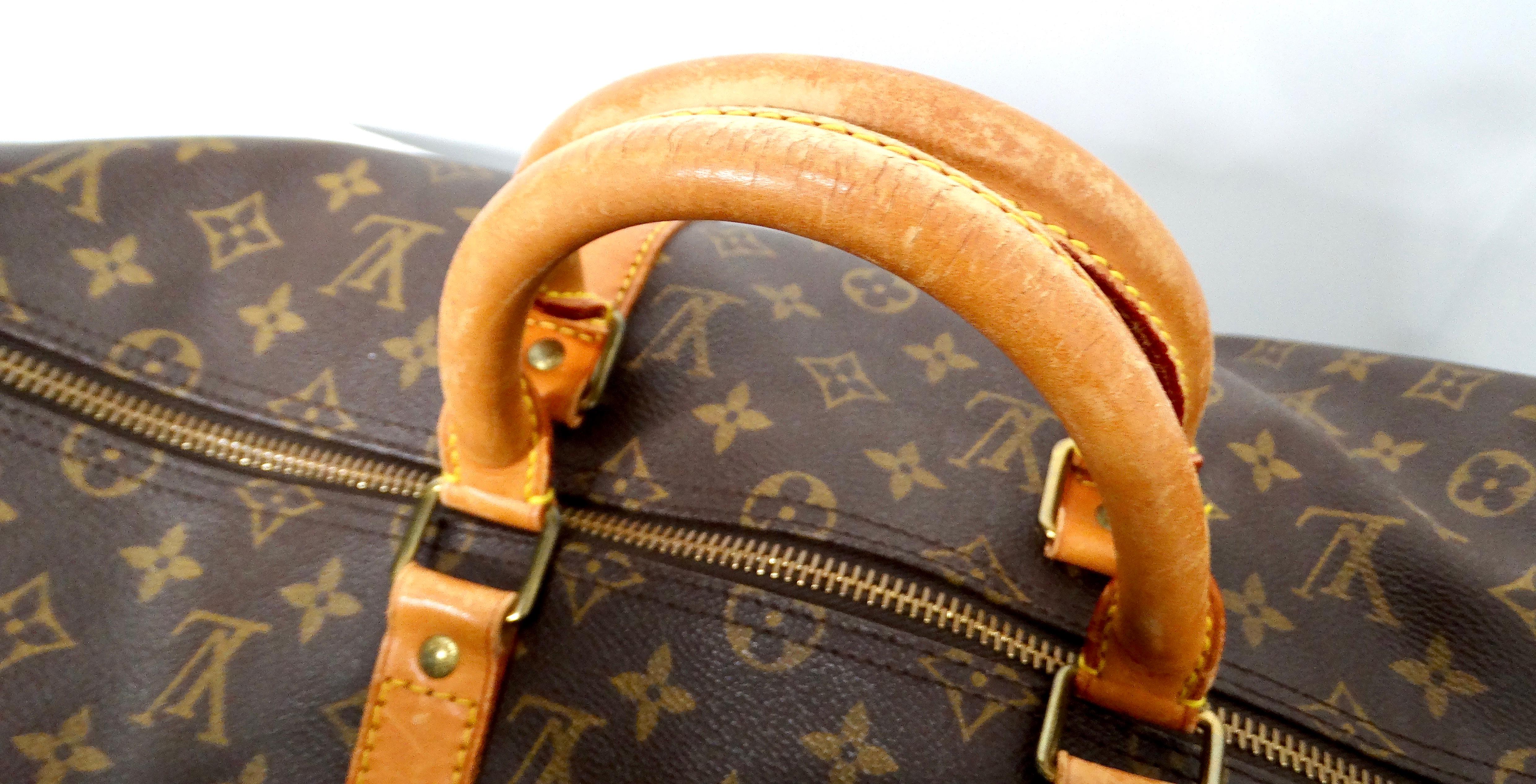Louis Vuitton Keepall 50 Monogram Coated Canvas Duffel Bag en venta 4