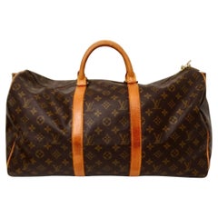 Louis Vuitton Keepall 50 Monogram Coated Canvas Duffel Bag