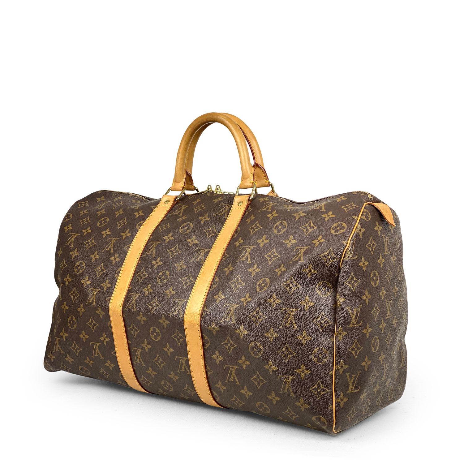 Louis Vuitton Keepall 50 Monogram Weekend Bag In Good Condition For Sale In Sundbyberg, SE