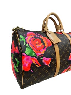 Louis Vuitton Keepall 50 Stephen Sprouse Roses L.E. Borsone da Viaggio