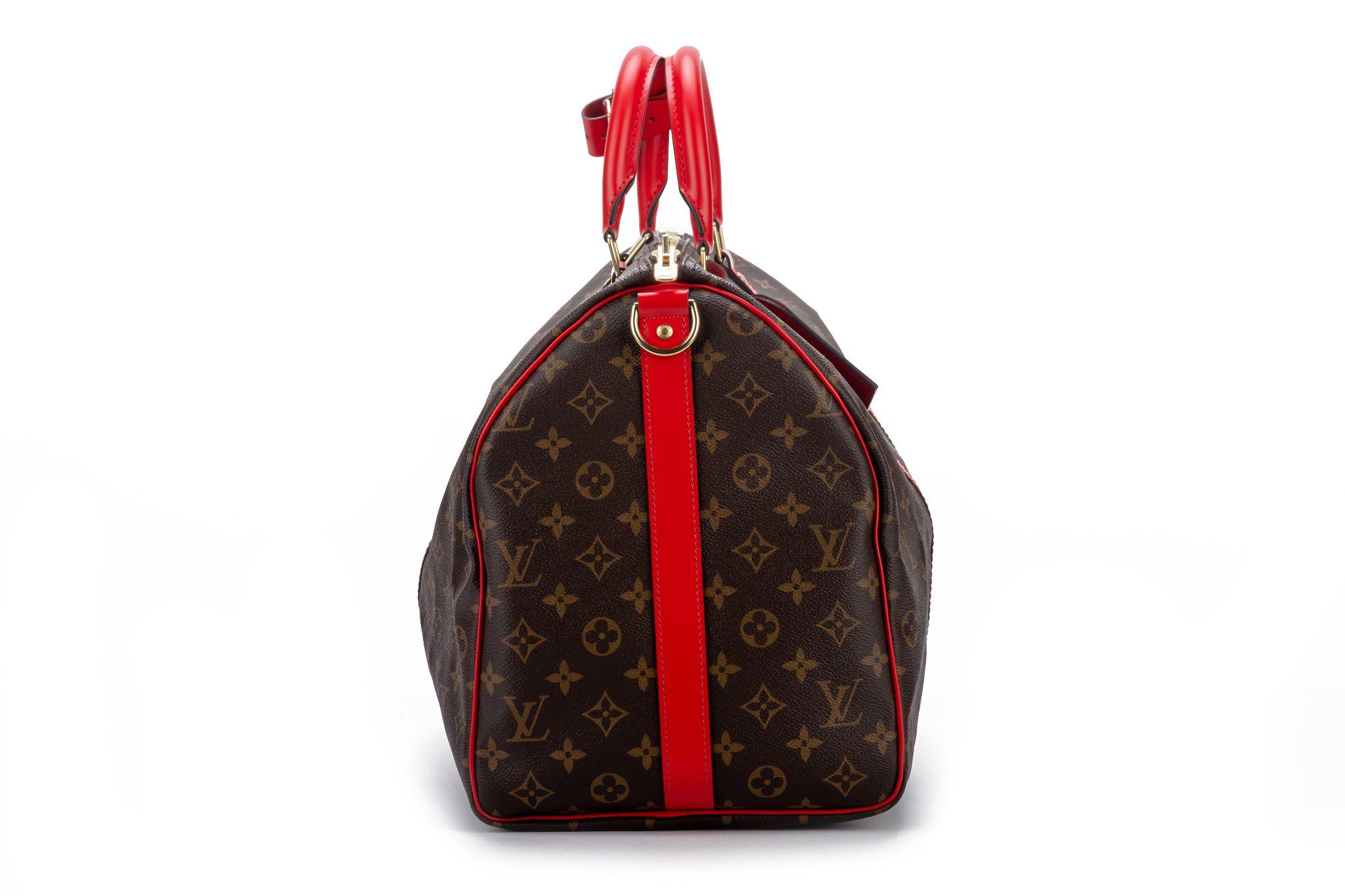 Louis Vuitton Keepall 50 Sommerausgabe (Schwarz)