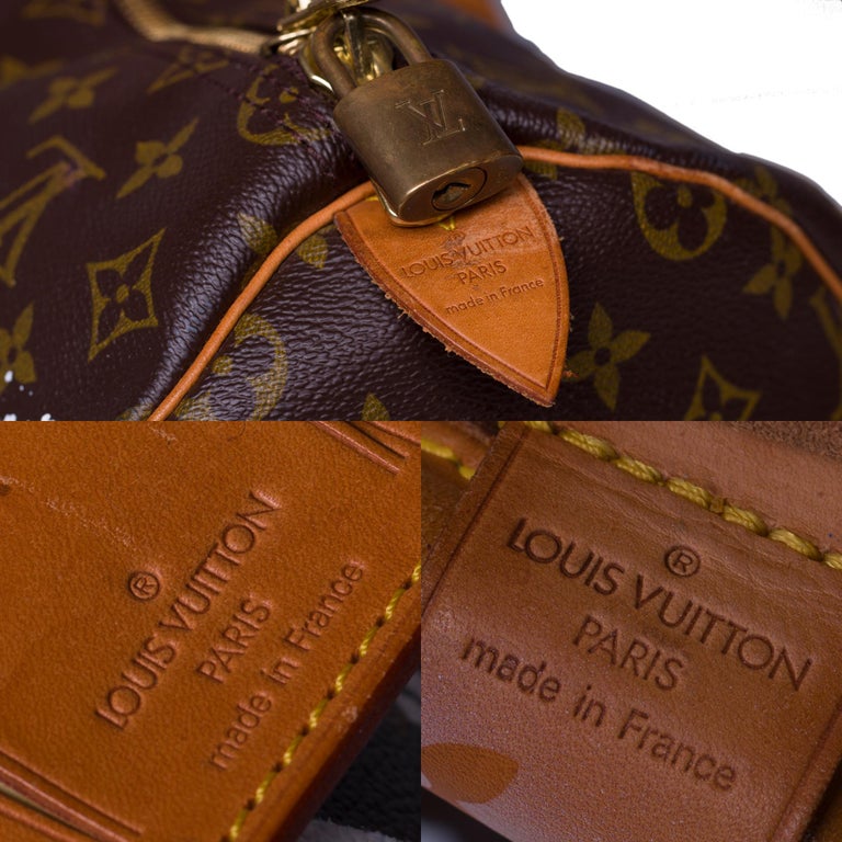 Louis Vuitton Keepall 50 Travel bag in brown canvas customized Batman Vs  Joker For Sale at 1stDibs