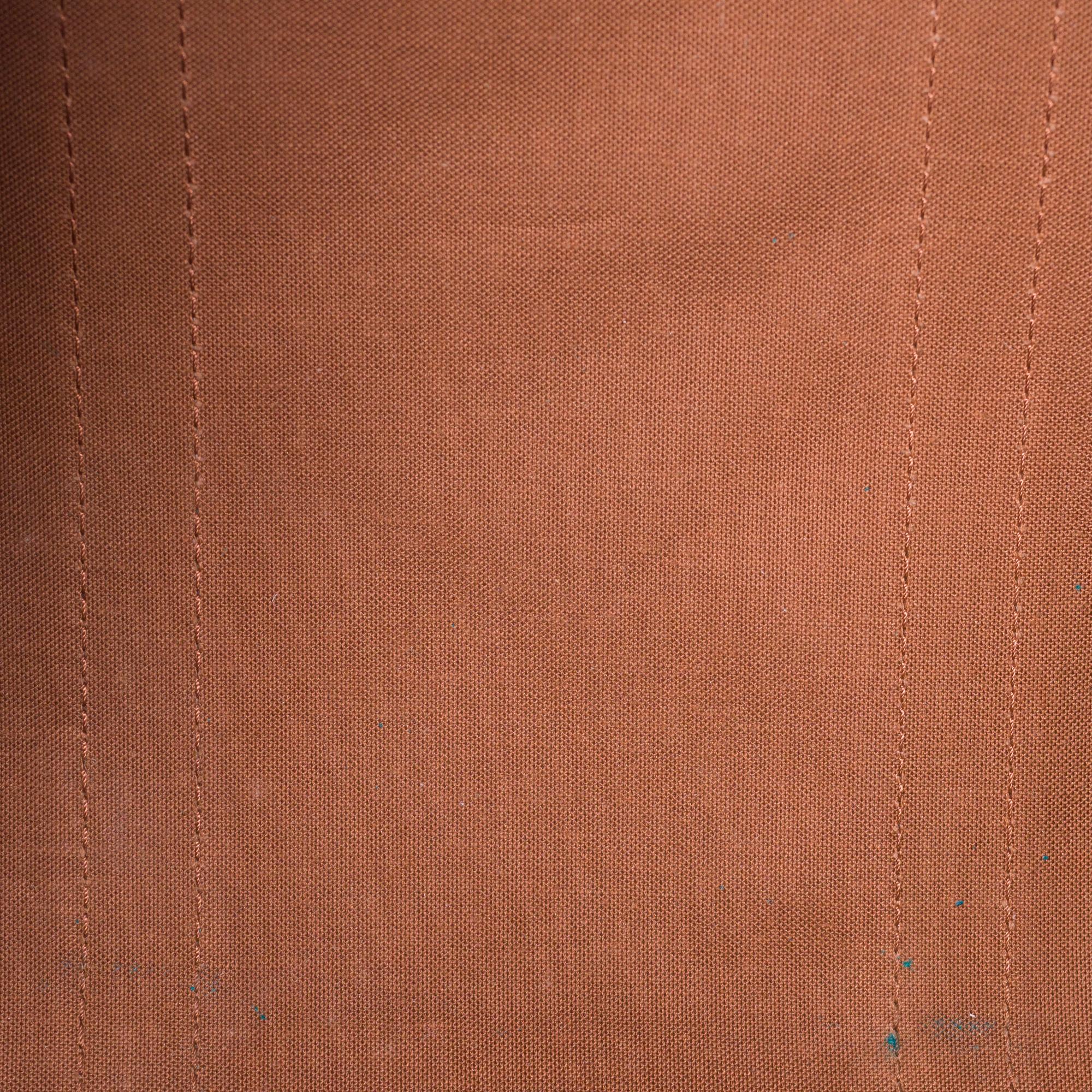 Louis Vuitton Keepall 50 Travel bag in brown canvas customized 